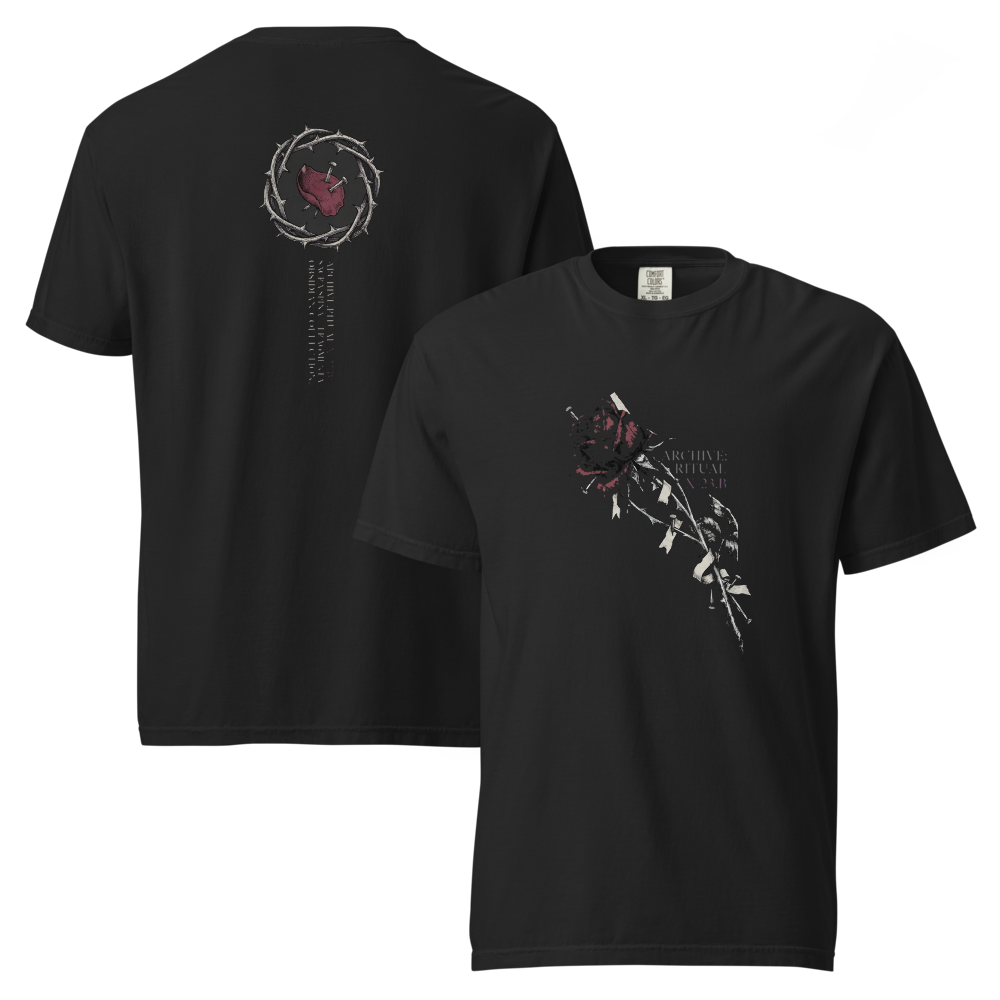 Gothic Rose & Dornenkrone T-Shirt – Ritual Archive